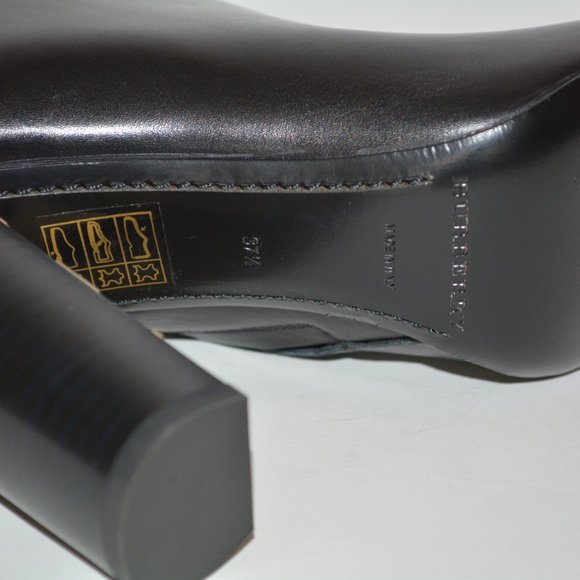 NWT AUTHENTIC BURBERRY KENNARD LEATHER ANKLE BOOTS - Picture 9 of 10